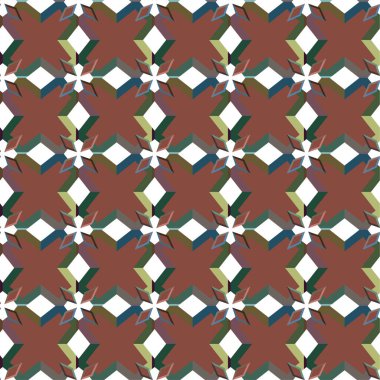 soyut geometrik dikişsiz desen, vektör illüstrasyonu