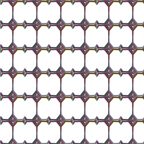 Nahtlose Muster Mit Geometrischen Formen Vektorillustration — Stockvektor