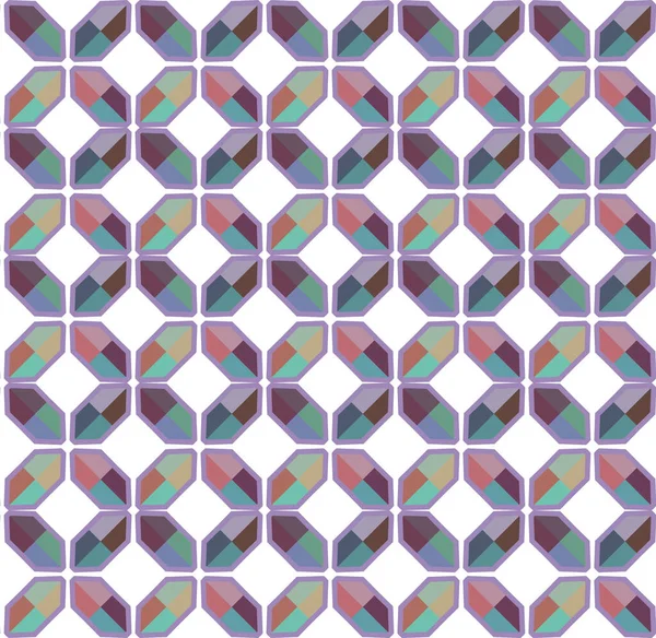 Pola Mulus Abstrak Geometris Ilustrasi Vektor - Stok Vektor