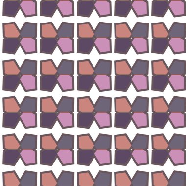Geometrik soyut dikişsiz desen, vektör illüstrasyonu
