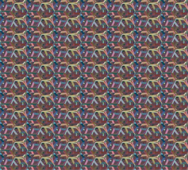 Geometrik soyut dikişsiz desen, vektör illüstrasyonu