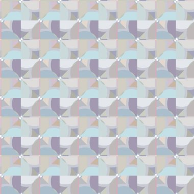 Geometrik soyut dikişsiz desen, vektör illüstrasyonu