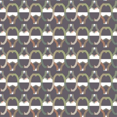 Geometrik şekilli kusursuz desen vektör çizimi