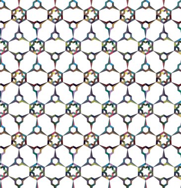 soyut geometrik dikişsiz desen, vektör illüstrasyonu