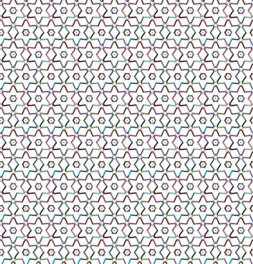 Soyut elementlerle kusursuz vektör deseni