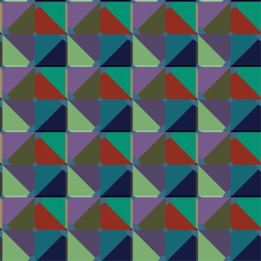 Geometrik şekilli kusursuz desen vektör çizimi