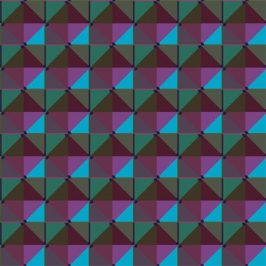 Geometrik şekilli kusursuz desen vektör çizimi