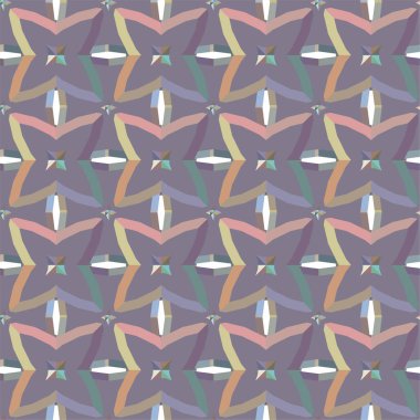 soyut geometrik dikişsiz desen, vektör illüstrasyonu