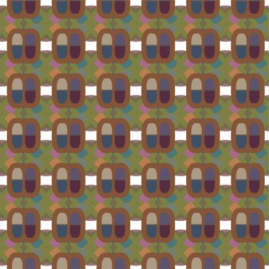 soyut geometrik dikişsiz desen, vektör illüstrasyonu
