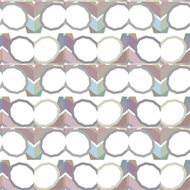 Geometrik şekilli kusursuz desen vektör çizimi  