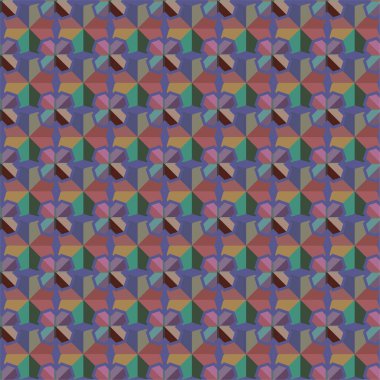 Geometrik soyut dikişsiz desen, vektör illüstrasyonu