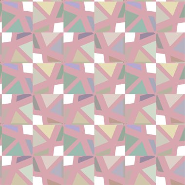 Geometrik şekilli kusursuz desen vektör çizimi