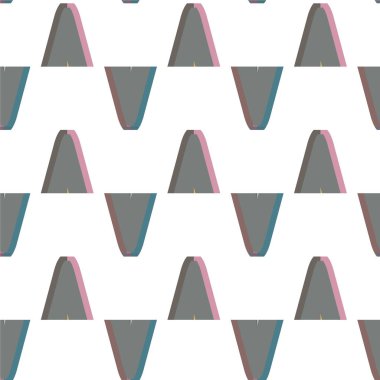 Geometrik soyut dikişsiz desen, vektör illüstrasyonu