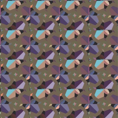 Geometrik soyut dikişsiz desen, vektör illüstrasyonu