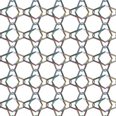 Geometrik soyut dikişsiz desen, vektör illüstrasyonu