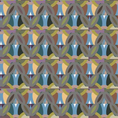 soyut geometrik dikişsiz desen, vektör illüstrasyonu