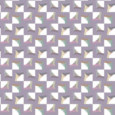 Geometrik şekilli kusursuz desen vektör çizimi