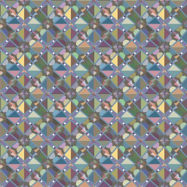 Geometrik soyut dikişsiz desen, vektör illüstrasyonu