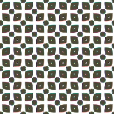 Geometrik şekilli kusursuz desen vektör çizimi