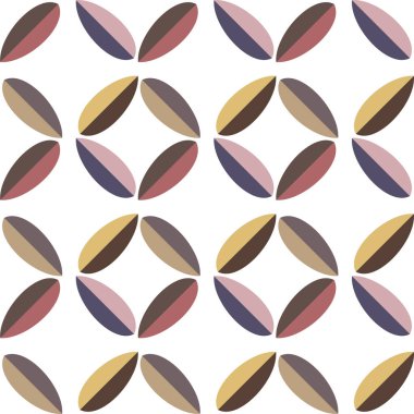 Geometrik soyut dikişsiz desen, vektör illüstrasyonu