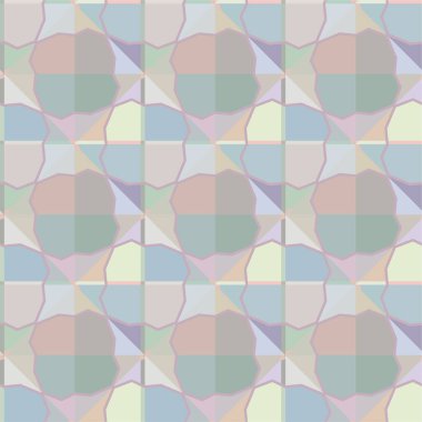 Geometrik şekilli kusursuz desen vektör çizimi  