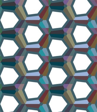 soyut geometrik dikişsiz desen, vektör illüstrasyonu