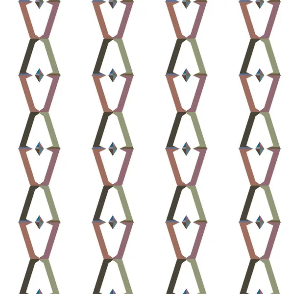 Geometrik soyut dikişsiz desen, vektör illüstrasyonu