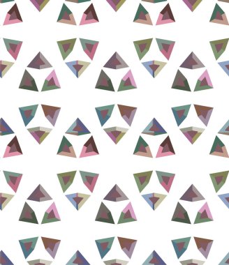 Geometrik soyut dikişsiz desen, vektör illüstrasyonu