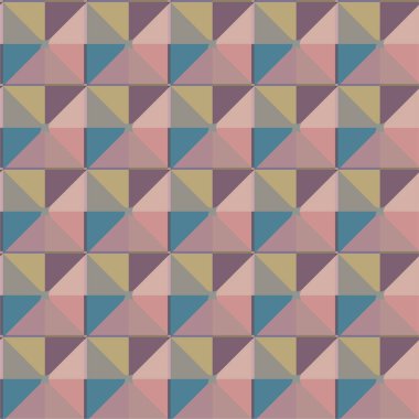 Geometrik şekilli kusursuz desen vektör çizimi  