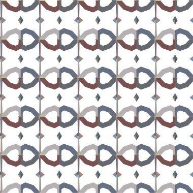 soyut geometrik dikişsiz desen, vektör illüstrasyonu