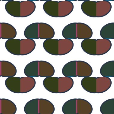 soyut geometrik dikişsiz desen, vektör illüstrasyonu