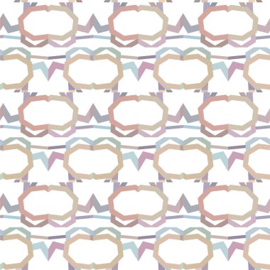 Geometrik soyut dikişsiz desen, vektör illüstrasyonu