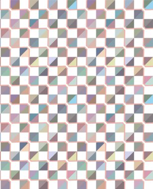 soyut geometrik dikişsiz desen, vektör illüstrasyonu
