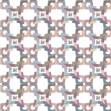 Soyut elementlerle kusursuz vektör deseni