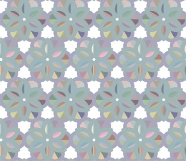 Geometrik soyut dikişsiz desen, vektör illüstrasyonu