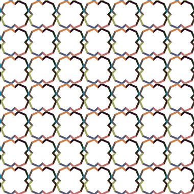 Geometrik soyut dikişsiz desen, vektör illüstrasyonu