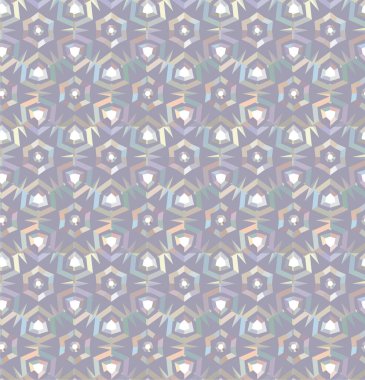 Geometrik soyut dikişsiz desen, vektör illüstrasyonu