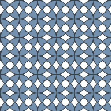 Geometrik soyut dikişsiz desen, vektör illüstrasyonu