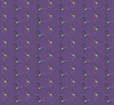 Geometrik şekilli kusursuz desen vektör çizimi    