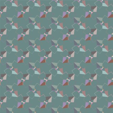 soyut geometrik dikişsiz desen, vektör illüstrasyonu