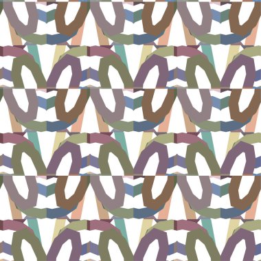 soyut geometrik dikişsiz desen, vektör illüstrasyonu
