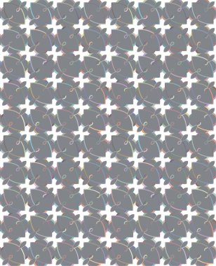 Geometrik şekilli kusursuz desen vektör çizimi  