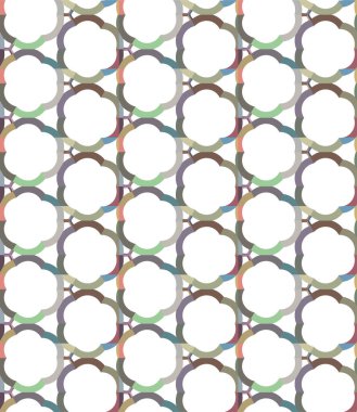 Geometrik soyut dikişsiz desen, vektör illüstrasyonu