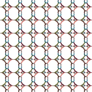 Geometrik soyut dikişsiz desen, vektör illüstrasyonu
