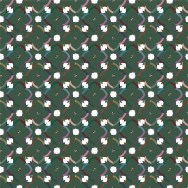 Geometrik soyut dikişsiz desen, vektör illüstrasyonu