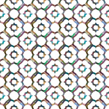 soyut geometrik dikişsiz desen, vektör illüstrasyonu