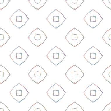 Geometrik şekilli kusursuz desen vektör çizimi