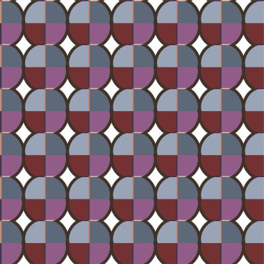 Geometrik soyut dikişsiz desen, vektör illüstrasyonu