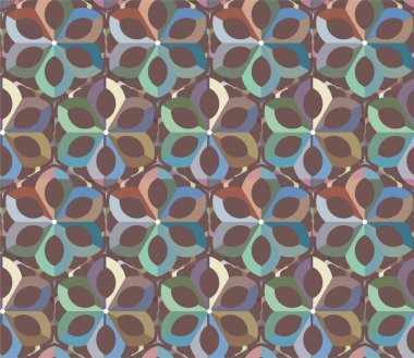 soyut geometrik dikişsiz desen, vektör illüstrasyonu