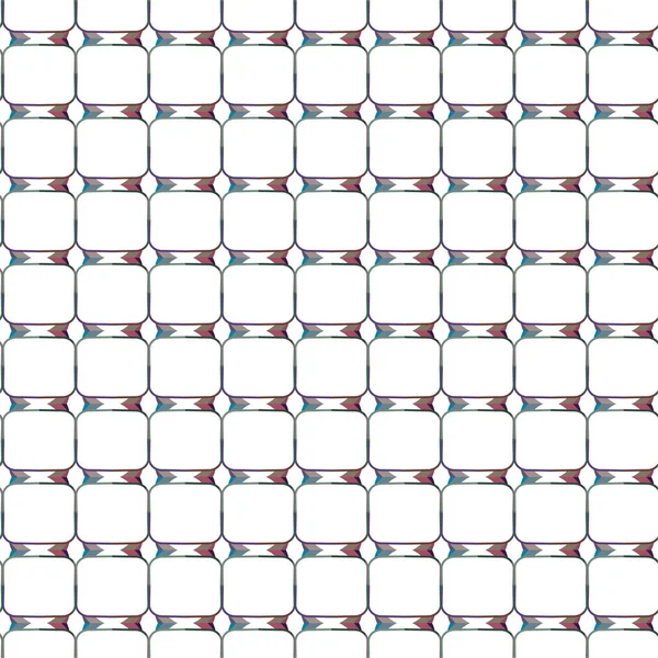 具有几何形状矢量插图的无缝图案 — 图库矢量图片